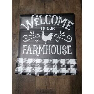 Buffalo Plaid Black Farmhouse Dishwasher Magnet